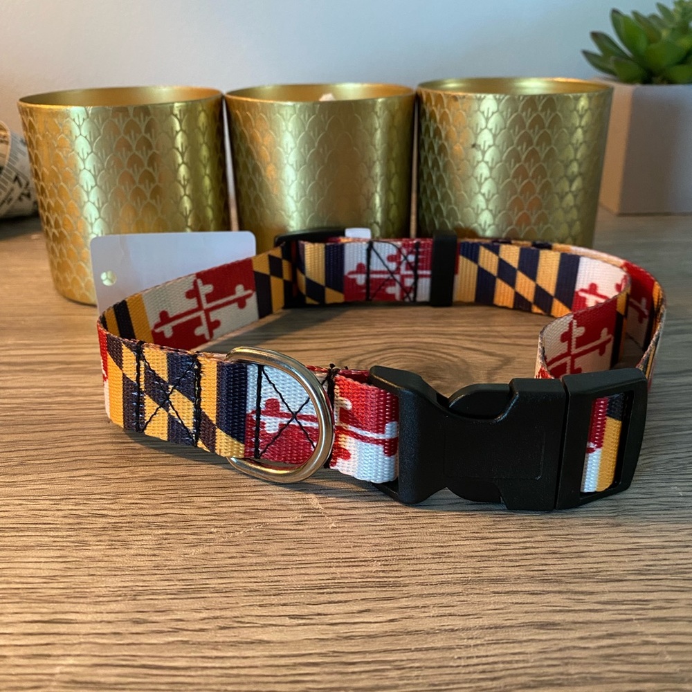 Maryland Flag Dog Collar